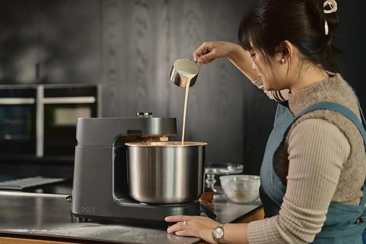 Ooni Halo Pro Spiral Mixer - Dough Stand Mixer with Attachments, 7.3 Quart Capacity and 58 Speed Settings - Charcoal Grey thumbnail 7