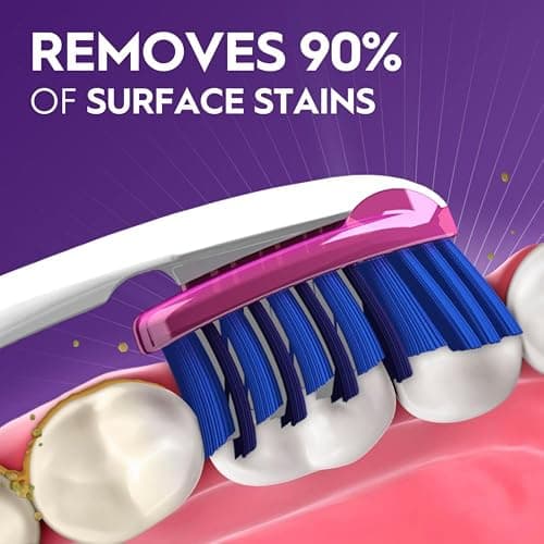 Oral-B 3D White Deep Stain Remover toothbrushes, 6 Count Toothbrush Soft, Removes 90% of Surface Stains, whitens Teeth, deep Reach, removes Plaque and Stains Tooth Brush thumbnail 2