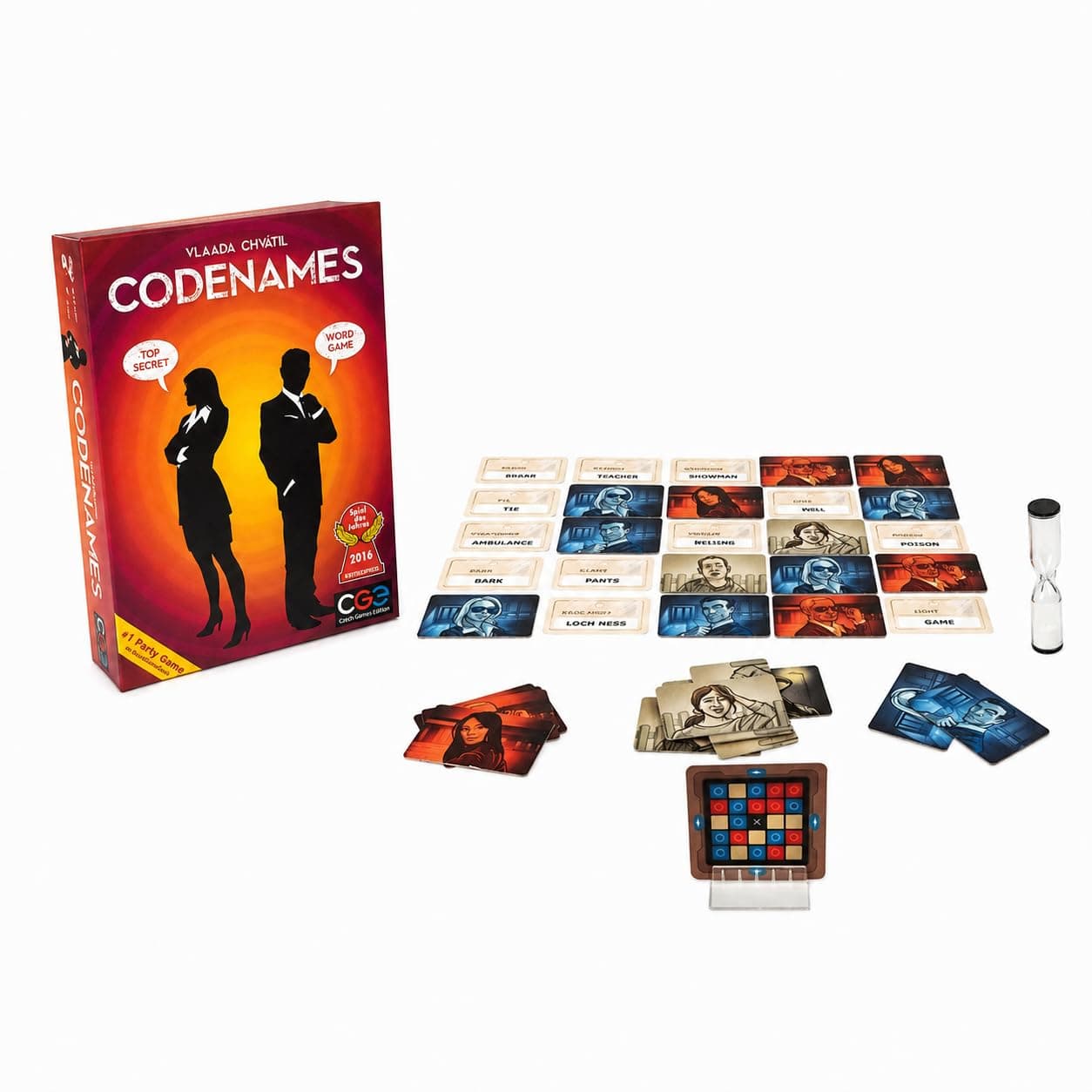 Codename Board Game, Team Word Guessing Game for Adults & Teens 14+, Strategy Party Game, Communication & Deduction Game, Travel Board Game for 4-8 Players - Image 1