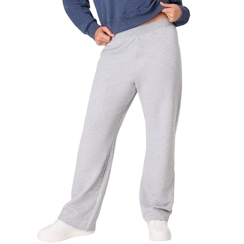 Hanes Women's Sweatpants, EcoSmart Fleece Pants, Pocketless Open-Bottom Sweatpant, Regular & Petite - Image 1