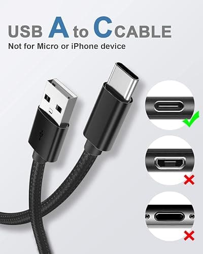 MOBISTAR USB C Charger Cable 1M, Type C Fast Charging Cable 3A Nylon Braided Lead Compatible with Samsung Galaxy S23/S22/S21/A54, MacBook, Huawei, Google Pixel, Sony Xperia (RoseGold, 1M) thumbnail 4