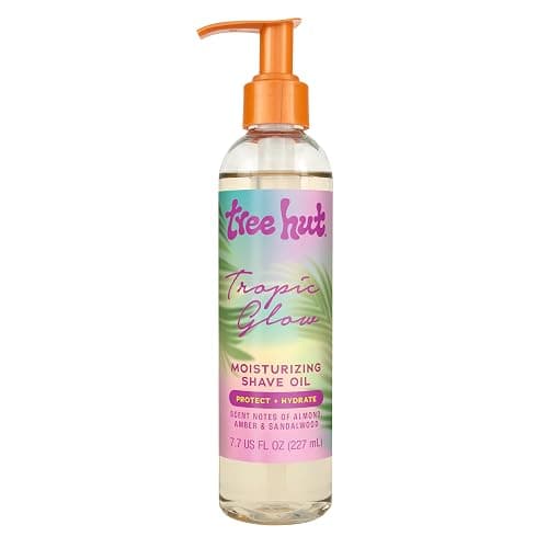 Tree Hut Tropic Glow Moisturizing Shave Oil, Hydrating Gel-to-Oil Formula for a Smooth Shave, Warm Scent, 7.7 fl oz - Image 1
