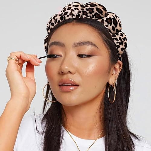 AOENJIE Spa Headbands for Washing Face or Makeup, Sponge Bubble Skincare Headbands, Puffy Terry Cloth Hairband for Women, Skin Care Makeup Headwear Hair Accessories for Girls thumbnail 5