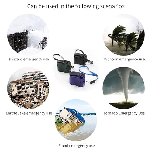 Hand Cranked Charger, USB Hand Crank Phone Charger Hand Power USB Charger for Outdoor Hiking Camping thumbnail 4