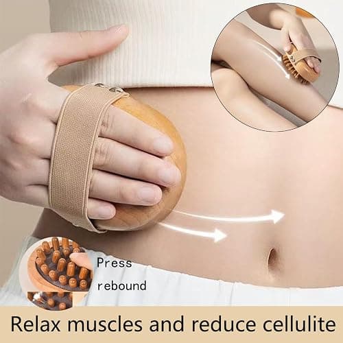 4Pcs Wood Therapy Massage Tools Lymphatic Drainage Massager Wooden Massager Body Sculpting Tools for Body gua sha,Anti-Cellulite,Pain Relief thumbnail 2