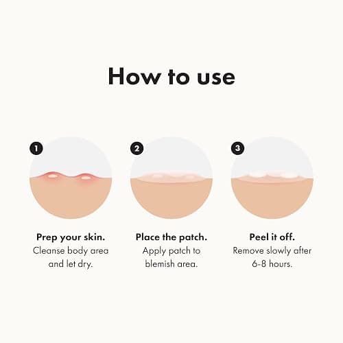 Mighty Patch Hero Cosmetics Body Patch– The XXL Hydrocolloid Patch for Bacne, Chestne, and Other Body Breakouts. Derm-Tested. Medical-Grade Hydrocolloid. Absorbs Pimple Gunk in 6-8 Hours. 4ct thumbnail 8