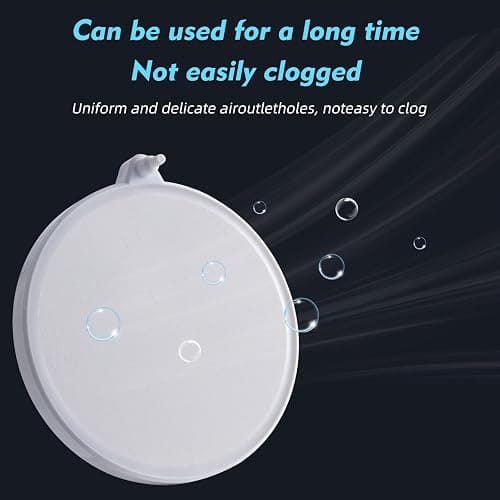 Rise Torrent Nano Air Stone with Case, Silent High-Oxygen Diffuser for Aquarium, Fish Tank & Hydroponics - 3 Inch White Small Bubble Diffuser Accessories (No Air Pump and Air Tube) thumbnail 3