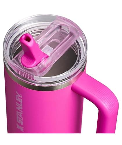 Stanley Quencher ProTour Flip Straw Tumbler | Leakproof Lid, 30 oz, Built-In Straw & Handle, Cup Holder Compatible, Insulated Stainless Steel, BPA-Free, Violet Blossom thumbnail 3