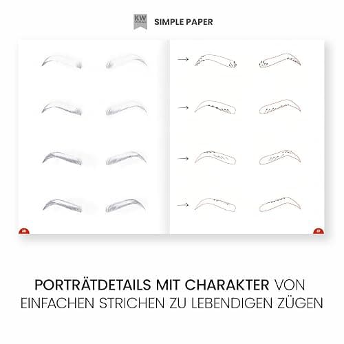 SimplePaper Portraits zeichnen lernen: Gesichter zeichnen - realistisches Portrait kreieren – Zeichenbuch mit Schritt für Schritt Anleitung thumbnail 5