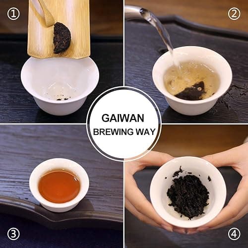 LWXLJMJZC－Ripe Puerh Tea Cake -Shu Puer－(96 Cups) Pu-erh in Bamboo Leaf Tube-Ripe Puerh Mini Cakes 200g thumbnail 5