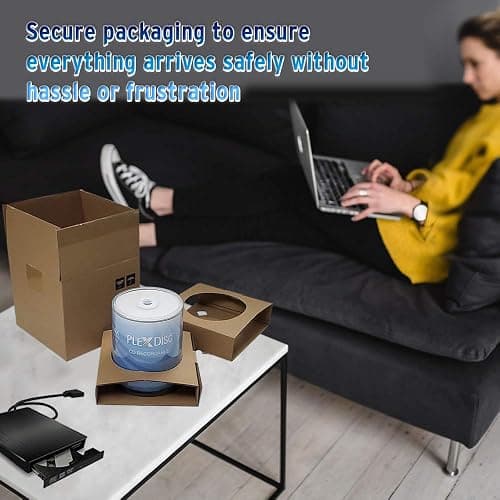 PlexDisc CD-R 700MB 80 Minute 52x Recordable - 100 Pack Cake Box (FFP) 631-805-BX, 100 Discs thumbnail 3