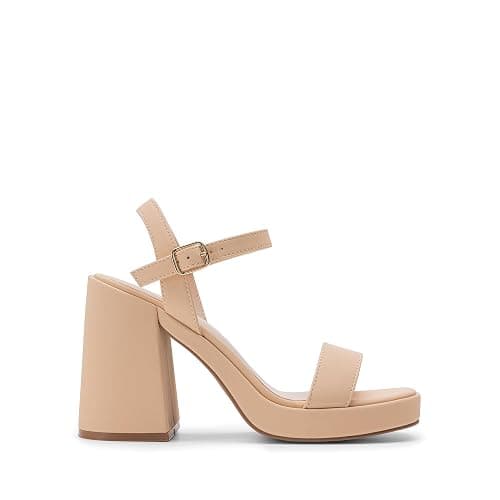DREAM PAIRS Heels for Women Block Chunky Platform Sandal | Fashion Comfortable Open Toe Ankle Strap High Heels,Suitable for Wedding Daily Party Evening Prom Dance Dress Sandals Shoes thumbnail 4