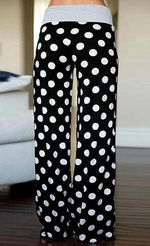 iniber Women's Comfy Pajama Pants Casual Lounge Pant Wide Leg Palazzo Stretch Drawstring Bottoms thumbnail 4