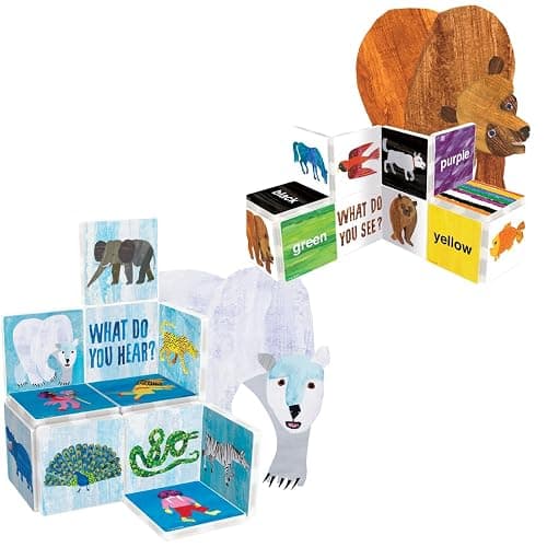 CreateOn Eric Carle Brown Bear with Polar Bear Bonus Set Magnetic Tiles, Building Set for Kids, Magnetic Building Toys for Kids, STEM Toys for Boys and Girls Ages 3+, 24 Piece thumbnail 3