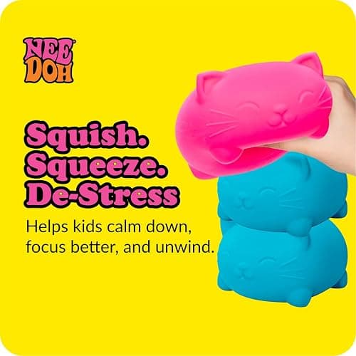 Schylling NeeDoh Super Cool Cat - Sensory Fidget Toy - Assorted Colors - Ages 3 to Adult (Pack of 1) thumbnail 9