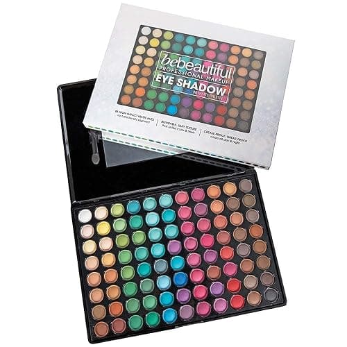 ForPro Professional Collection Bebeautiful Professional Makeup Eyeshadow with Applicators, 88-Color Palette, Matte thumbnail 2