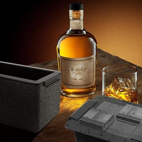 TINANA Upgrade 2 Inch Clear Ice Cube Tray Make 8 Large Square Crystal Clear Ice Cube Maker for Cocktail, Whiskey & Bourbon Drinks, Gifts for Men thumbnail 2