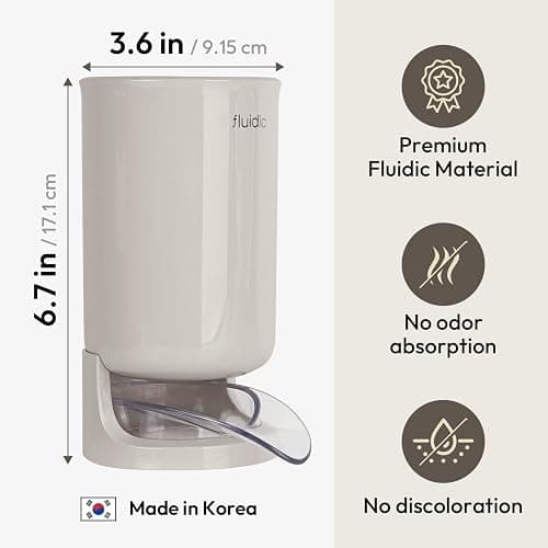 carrotez Utensil Drying Holder for Kitchen Counter, Self Draining, Small Utensil Cutlery Flatware Silverware Holder Drainer Cup, Beige, 1 ea thumbnail 6