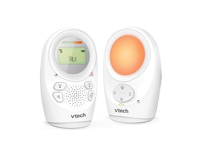 VTech DM1211 Audio Baby Monitor, Long range,Baby monitor with 2-way talk, Noise Level Display, Temperature Sensor, Soothing Sounds, Parent Unit Belt Clip thumbnail 4
