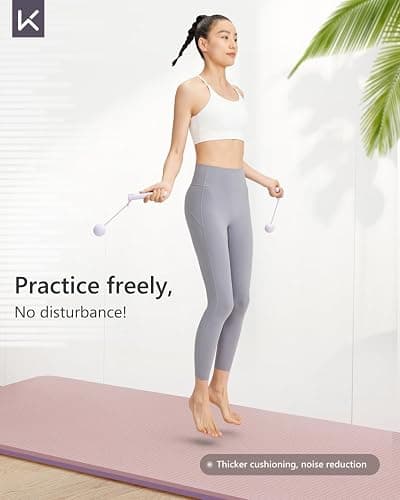 KEEP Yoga Mat 7mm Thick Non Slip - Extra Cushion TPE Exercise Mat for Home Workout & Pilates, Eco Friendly Knee Protection, 72"x24" Large Fitness Mat with Carrying Strap thumbnail 5
