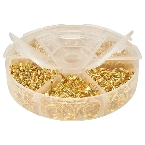 PandaHall Elite 1 Box Split Rings Jump Ring 4-10mm Gold Color for Jewelry Making thumbnail 4