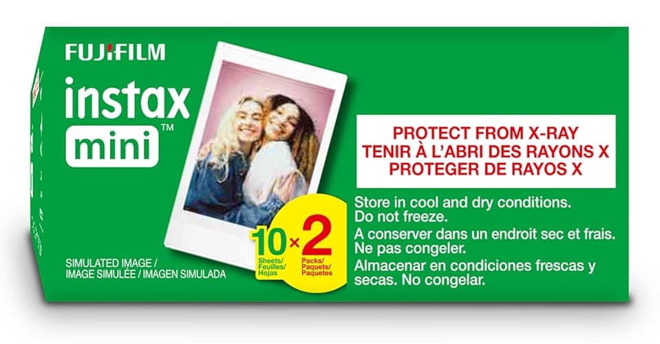 FUJIFILM Instax Mini Instant Film Twin Pack (White), 20 Photos thumbnail 6