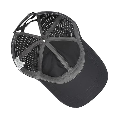 HGGE Womens Criss Cross Ponytail Baseball Cap High Messy Bun Ponycap Trucker Hat Quick Drying Mesh Dad Hat for Outdoor Sports thumbnail 4