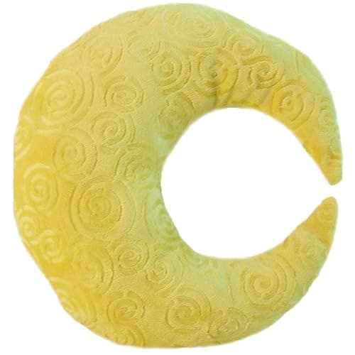 Snuggle Stuffs Crescent Moon Minky Plush Yellow Throw Pillow thumbnail 5
