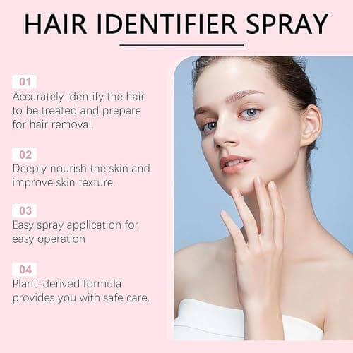 enttgo Hair Identifier Spray for Face Shaving, Skin Body Hair Identifying Spray With Razors,Moisturizing And Skin Care Set thumbnail 6