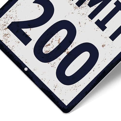 Funny Speed Limit 200 Sign, 8x12" Rust-Free Aluminum Road Sign - Cool Stuff Gift for Guys Room & Teen Boy Bedroom Decor | Durable Metal Tin Sign Wall Art for College Dorm & Garage thumbnail 5