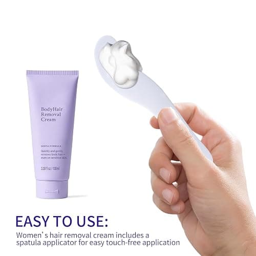Facial Hair Removal Cream,Body Hair Removal Cream for Women with Spatula Applicator, Unisex Body & Skincare thumbnail 7