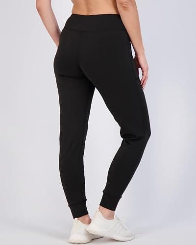3 Pack Women's Jogger Leggings High Waisted Yoga Workout Sweatpants Pockets | Available in Plus Size, Gym, Running, Track, Pilates, Athletic Pants, Work, Travel, Lounge Wear, Jogging, Cuffed Ankle, Soft thumbnail 5