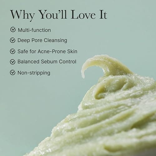 ARENCIA Korean Rice Mochi Face Cleanser - Face Wash, Gentle Scrub All in One for Deep Cleansing, Moisturizing, Pore Minimizing, Acne-Prone Skin, Removing Blackhead with Rice Water & Green Tea thumbnail 3