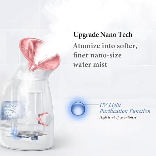 Colorfarm Facial Steamer Nano Ionic: Large 3-in-1 Face Steamer Deep Cleaning Unclogs Pores - Humidifier Towel Steamer Hot Mist Home Sauna Spa for Women Men Sinuses Moisturizing thumbnail 2