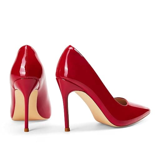 Elisabet Tang Women's High Heels Pumps Closed Pointed Toe Stiletto 4inch Heels Classic Office Special Dressy Wedding Pump Shoes thumbnail 4