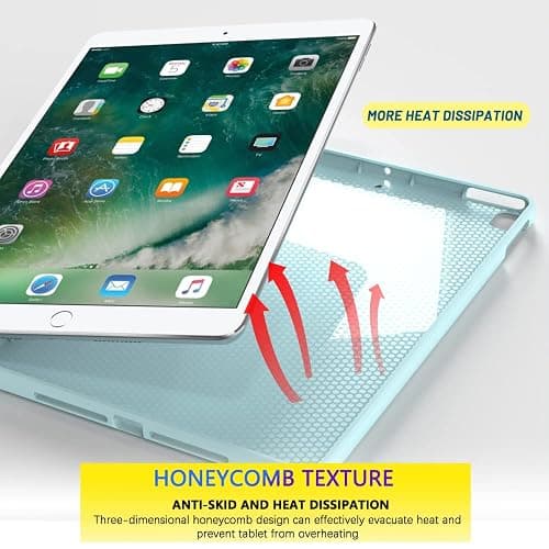 iPad 7th, 8th & 9th Gen Case 10.2",iPad Air 3 2019/ iPad Pro 10.5-inch Case, Thin and Soft Tablet Protective Cover for iPad 10.2 & 10.5, Blue thumbnail 6
