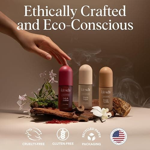 Kitsch Hair Perfume for Women - Rustic Vanilla | Clean, Deodorizing & Patented Odor-Eliminating Technology Hair Spray & Body Mist - Freshen Hair, Pillows - Warm Tonka, Vanilla & Cedar Blend - 50 mL thumbnail 7