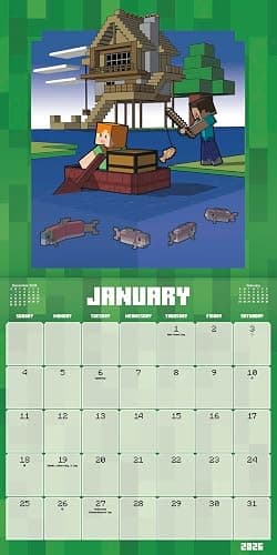 2026 Minecraft Wall Calendar thumbnail 2