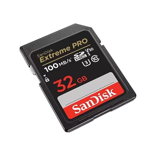 SANDISK 32GB Extreme PRO SD Memory Card, Up to 100MB/s Read Speeds, UHS-I | V30, U3, C10, 4K UHD, Up to 90MB/s Write Speeds, Compatible with Cameras and Camcorders - SDSDXXO-032G-GN4IN thumbnail 2