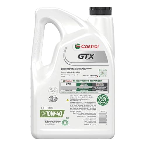 Castrol GTX 10W-40 Conventional Motor Oil, 5 Quarts thumbnail 4