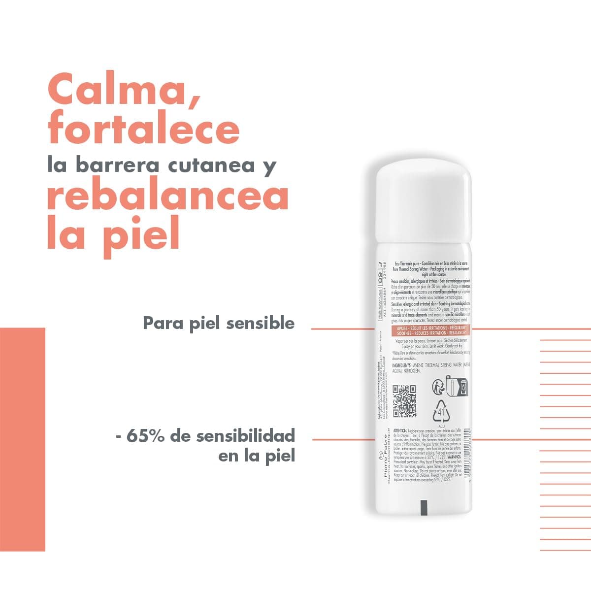 Avène Agua Termal Facial y Corporal en Spray, 50ml thumbnail 3