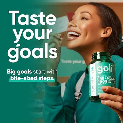 Goli Nutritional Supplement, Pre+Post+Probiotics Gummy - 60 Count - World's First 3-in-1 Gluten-Free, Vegan, Non-GMO, and Gelatin-Free. thumbnail 7