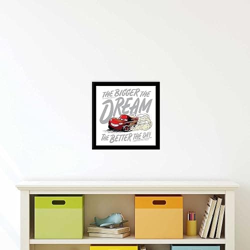 Disney Pixar Cars Lightning McQueen Framed Wall Decor - The Bigger The Dream, The Better The Day thumbnail 5