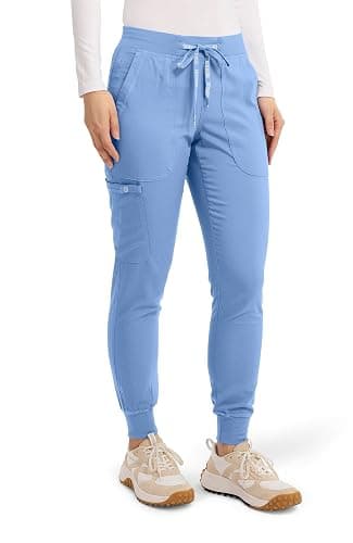Med Couture Touch Scrub Pants for Women Cargo Jogger Bottoms 5 Pockets thumbnail 4