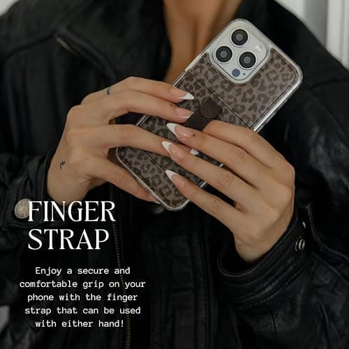 Walli Cases for iPhone 15 Pro Max Case Aesthetic Sport Wallet Phone Case Card Holder, Securely Holds up to 2 Cards - Cute, Trendy Phone Cover fits iPhone 15 Pro Max, with Finger Strap thumbnail 3