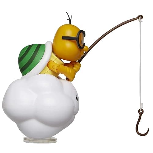 World of Nintendo Super Mario Lakitu 4” Articulated Figure with Fishing Pole thumbnail 5