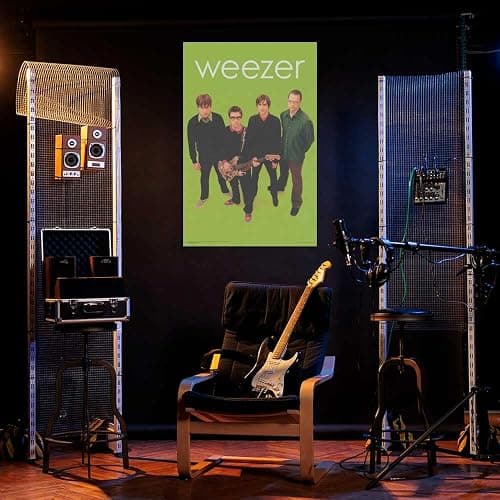 Scorpio Posters Weezer - Green Officially Licensed Music Poster - 24" x 36" thumbnail 4