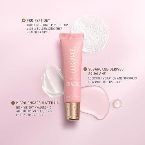 Biossance Pro-Peptide Lip Perfector – Triple-Treat Vegan Lip Balm – Deeply Hydrating with Pro-Peptides & Hyaluronic Acid – Enhances Natural Lip Color – Silky, Glossy Finish thumbnail 4