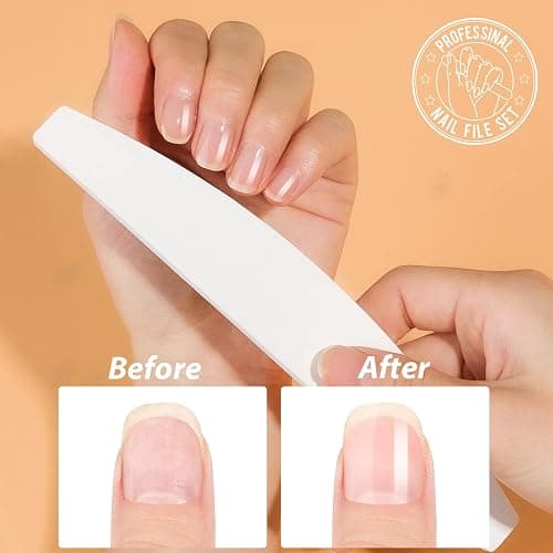 Teenitor Nail File Buffer, Nail Files, Nail Buffer Set to File, Shape,Smooth, Buffer and Shine Nails, Half-Moon thumbnail 7
