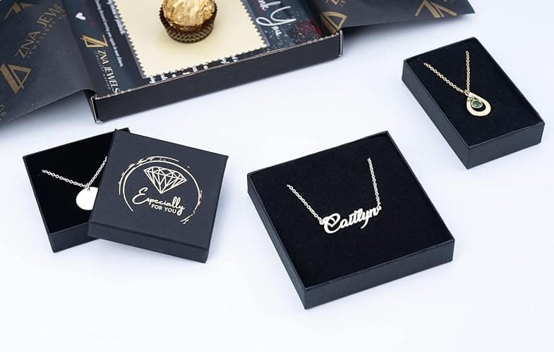 Personalized Name Necklace - 18K Gold Plated - Solid 925 Sterling Silver - Custom Gift for Her - Handmade with Love (18K Gold) thumbnail 9